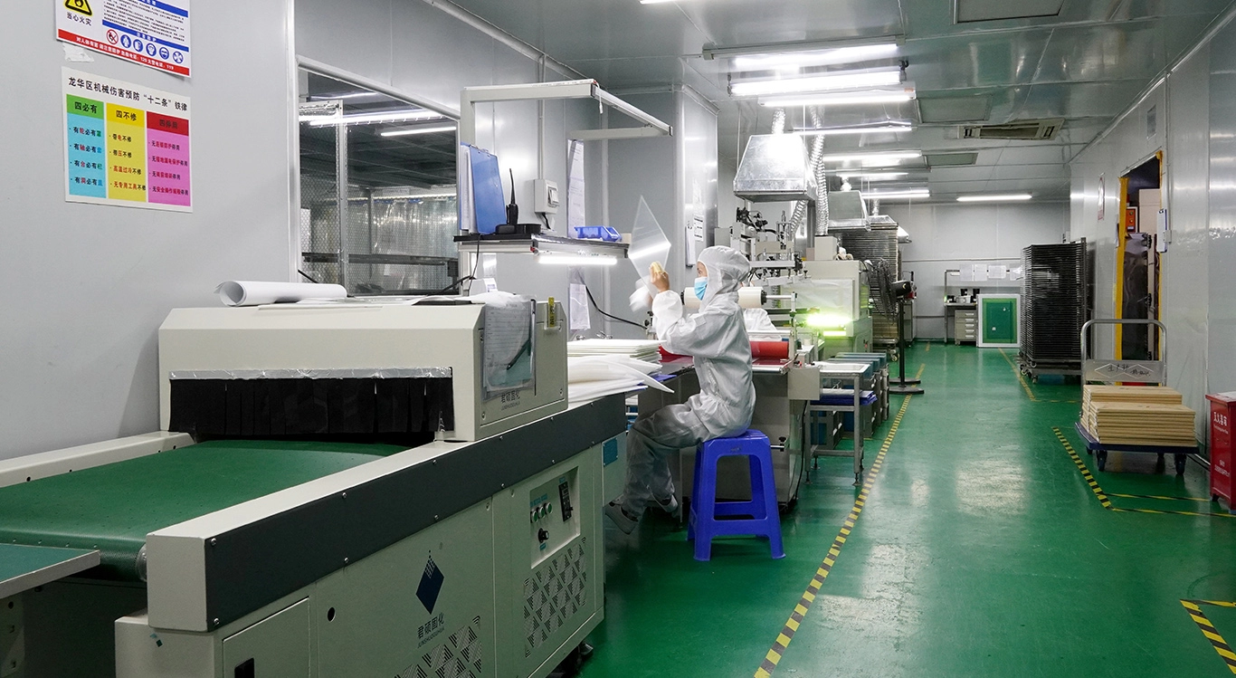 粉塵のない作業場での生産