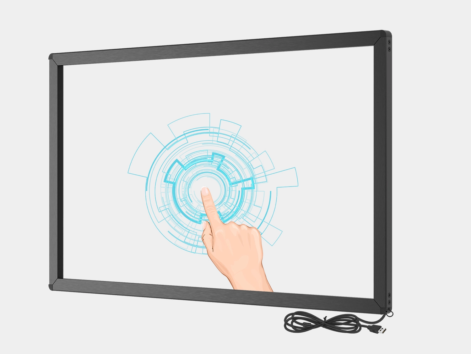TB赤外線タッチフレームの概要｜機能と構造｜接続とシステム｜複数のサイズをご用意