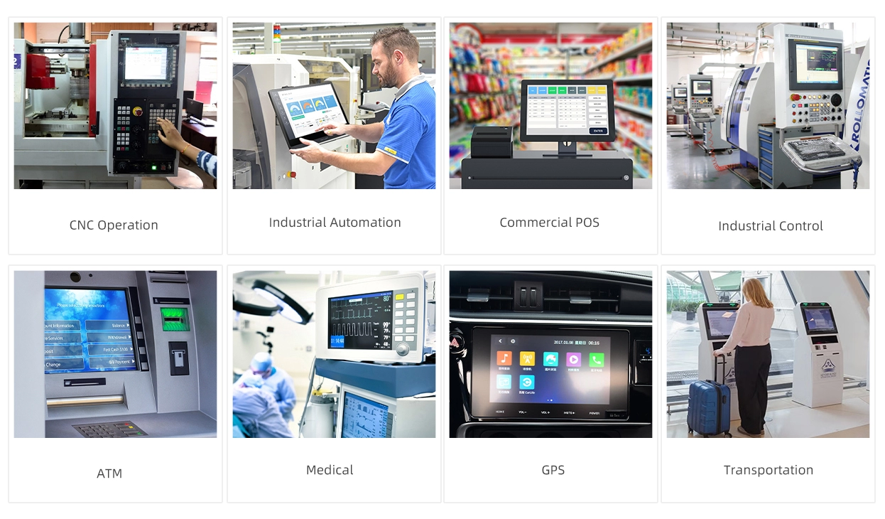 抵抗膜方式タッチスクリーン 2.7~10.1インチ(4線式)