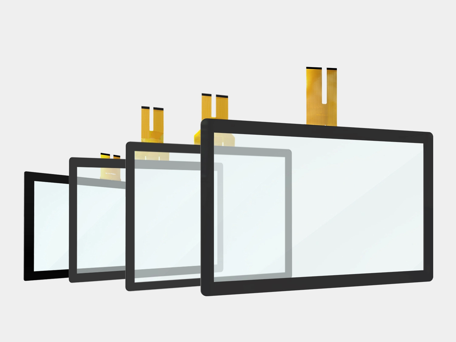 静電容量式タッチスクリーンの概要｜機能と構造｜接続とシステム｜複数のサイズをご用意