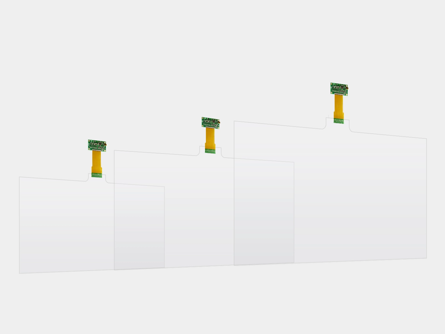 静電容量式タッチフォイルの概要｜機能と構造｜接続とシステム｜複数のサイズをご用意