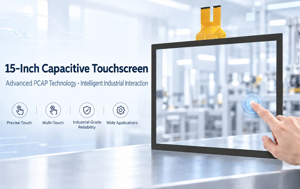 GreenTouch 15 インチ静電容量式タッチ スクリーン: 産業用スマート インタラクションのための高度な PCAP テクノロジー